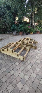 Verhoogd plantenbak van grenenhout, 80x120 cm, voor de tuin, geschikt voor planten, groenten, kruiden Klantenfoto 1