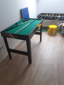 COSTWAY Tischkicker klappbar, Kickertisch inkl. 18 Kicker und 2 Bällen, Spieltisch für Erwachsene und Kinder, Tischfußball für Spielzimmer, Bars und Partys, 69 x 60 x 71 cm Kunden-Foto 1