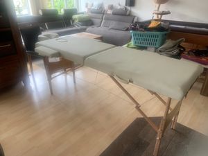 tectake® 2 Zonen Massageliege Freddi Breite 61 cm, Polsterung 5 cm 210 x 95 x 84 cm Kunden-Foto 2