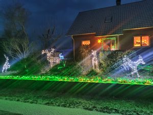 10M 100LEDs 8 Modi Lichterkette Strom LED Weihnachten Lichterkette Zimmer Deko Licht Party Weihnachtsbaum Hochzeit Garten Baum Beleuchtung, Warmweiß Kunden-Foto 10