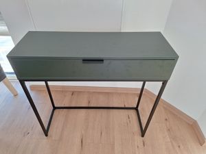 Konsolentisch NIRAI mit Schublade – schwarz/grün Kunden-Foto 1
