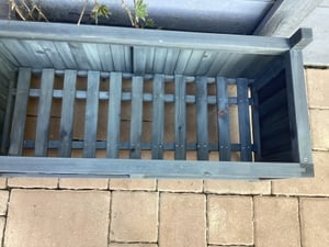 vidaXL Pflanzkübel mit Spalier Grau Massivholz Tanne Kunden-Foto 3