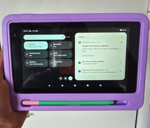 Kinder-Tablet 7 Zoll, 24 GB (2+21 erweiterbar) RAM 128 GB ROM, Android 16, WiFi Bluetooth,  Lernsoftware installiert, mit stoßfester Hülle Kunden-Foto 9