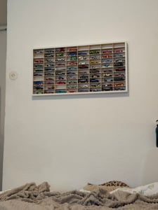 Sklejkowo Estantería para coches en miniatura 1:64, 80 compartimentos - 1 estantería, natural, contrachapado de abedul y HDF Foto del cliente 2