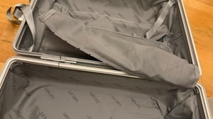 WINLIFE® 53cm Reisekoffer Größe M – Hartschale, Aluminiumrahmen, TSA-Zahlenschloss, 4 Rollen, Leichtgewicht Trolley, Handgepäck Koffer Silber Kunden-Foto 1