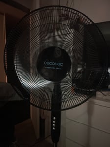 Cecotec EnergySilence 510, Haushalts-Lamellenlüfter, Schwarz, Blau, Metallisch, Flur, 40 cm, 1150 - 1350 mm, Tasten Kunden-Foto 1