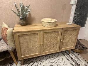 sweeek Bohème, 3 Tür(en), 2 Regale, Weiß, Weiß, Drehtür, Naturholz, Weiß Kunden-Foto 3