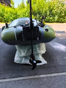 EBERTH Außenborder, Elektromotor Boot, 50 lbs Schubkraft, 12 V, Elektro Außenborder, Führerscheinfrei, Schlauchboot Elektromotor, 5 Vorwärtsgänge Kunden-Foto 1