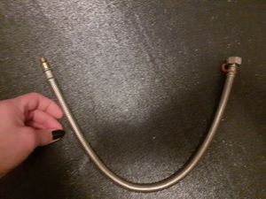 tecuro Sanitärarmaturen Anschlussschlauch M12x1 kurz - 3/8 ÜWM x 350 mm - KTW-A- DVGW Kunden-Foto 2