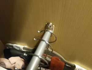 KOTARBAU® Kleiderstange 41 cm Garderobe Kleideraufbewahrung & Organisation Garderobe Stange Lackierte Garderobenstange Weiß aus Pulverbeschichteter Stahl mit 2 Haltern Kunden-Foto 1