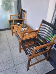 Stolik Kawowy 90X50X45 Cm Z Litego Drewna Akacjowego Lumarko! Zdjęcie produktu od klienta nr 1