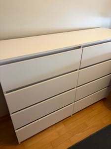Topeshop M8 140 BIEL, Weiß, 8 Schublade(n), Partikelbord, Einfarbig, Modern, Partikelbord Kunden-Foto 2