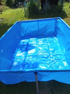 Piscina Happy People con struttura in acciaio 258x179x66 cm Foto del cliente 5