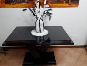 Tavolo da pranzo allungabile MAEL - bianco lucido Foto del cliente 7