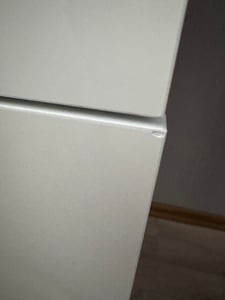 Nachtschrank 2er Set Weiß hochglanz 65.5cm hoch Nachttisch mit 3 Schubladen mit Griff Kommode Boxspringbett Nachtkommode Schrank Kunden-Foto 2
