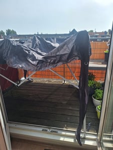 FCH Faltpavillon 2 x 2m Pavillon mit 4 Seitenwänden, Fenster, Festzelt mit UV-Schutz, mit 4 Seitenteilen, Gartenzelt, Festzelt Kunden-Foto 10