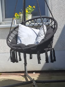 Aga Hängesessel,Hängesitz,Hängeschaukel MR4510DG  Dunkelgrau Kunden-Foto 4