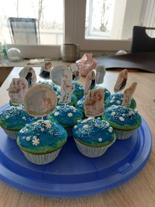 Cake Topper Frozen Regina del Ghiaccio Compleanno Foto del cliente 1