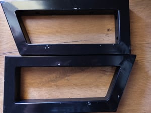 vidaXL Soportes para lavabo, 2 unidades, blancos, trapezoidales, de acero Foto del cliente 3