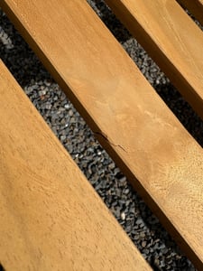 vidaXL Bananenbank 151 cm Massivholz Teak Kunden-Foto 1