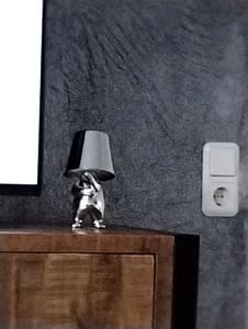 Luxus - Bins Brother Tischlampe - Rosa - Mr Where Kunden-Foto 1