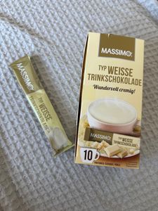 Massimo Weiße Trinkschokolade 16 Schachtel x 10 Sticks á 25g - weiße Schokolade Kunden-Foto 1