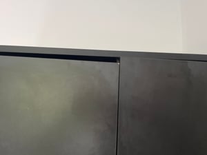 Mobelsta Kleiderschrank mit 2 Schubladen,  Kleiderschränke Schlafzimmer, Wohnzimmer Schrank, Garderobenschrank, Anthrazit,  90x50x180 cm Kunden-Foto 4