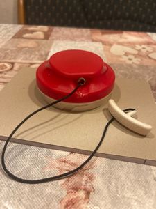 Gemüseschneider Zwiebelhacker, 300ML Manueller Lebensmittelzerkleinerer, Haushalt Kordelzug Design Zerkleinerer Fleischmixer Küche Kochen Zubehör rot Kunden-Foto 4
