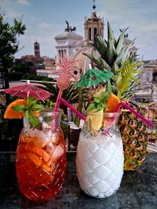 4x Pina ananasové sklenice 400ml Koktejlové sklo transparentní reliéf Longdrink Party Fotografie od zákazníka č. 1