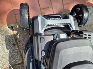 BRAST Benzin Rasenmäher mit Antrieb | 5,2kW (7PS) | Elektrostart | 55cm Schnittbreite | viele Modelle | 30-80mm Schnitthöhe | 60L Fangkorb | 4 Takt OHV Motor | Stahlgehäuse | ESTART Kunden-Foto 8