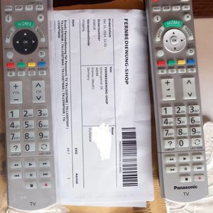 Ersatz Fernbedienung für Panasonic TV TX-L55DT60E | TX-L55DT60Y | TX-L55DT65B | TX-L55DTW60 | TX-L55ETW60 | TX-L55WT60E | TX-L55WTW60 Kunden-Foto 1