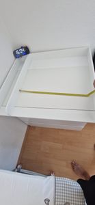 WOLTU Wickelkommode mit Wickelaufsatz, Wickeltisch mit 3 Schubladen,Kommode weiß Kunden-Foto 5