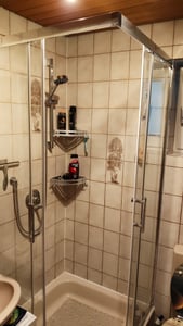 Duschkabine 75x90x185 cm Schiebetür, Duschabtrennung  Eckdusche Eckeinstieg ESG Kunden-Foto 1