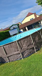 Mountfield ELITE – Pool mit Korbgeflechtrahmen – 4,88 m x 1,22 m dunkles Korbgeflecht (Fischgrätmuster) Kunden-Foto 2