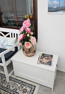 VDD - Aufbewahrungstruhe Holz - Spielzeugtruhe - Deckentruhe - weiß - groß Kunden-Foto 1