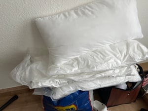4er Set Kissen (45x45 cm) - hoher Komfort - Microfaser - Reißverschluss für Füllung - waschbar - allergikergeeignet - erholsam – Dekokissen Kunden-Foto 3
