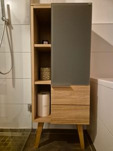 4x sossai Holzfüße eckig - schräge Ausführung 25cm Eiche Kunden-Foto 2