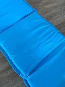 sunnypillow 6 Stück Liegenauflagen 190 x 60  Auflage Polster für Gartenmöbel extra dick 9cm waschbar wasserdicht  Polsterauflagen für Gartenliege Sonnenliege Liegestuhl Kissen  Grau Kunden-Foto 2