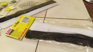 Klettverschluss Kabelbinder Satz 10 teilig Klettband schwarz weiss Kunden-Foto 1