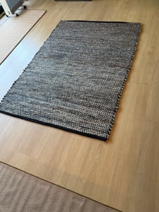 TT Home Wohnzimmer Teppich Kurzflor Handgeknüpft Meliertes Boho Design Modern Größe 120x170 cm Kunden-Foto 1