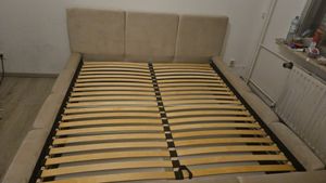 Polsterbett  STERN-OM 140x200 cm mit Bettkasten und Lattenrost. Farbe: Schwarz. Kunden-Foto 1
