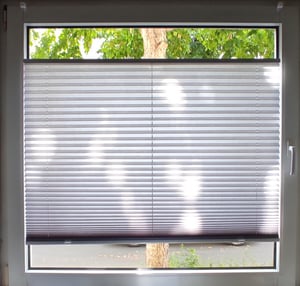 Plissee Faltrollo Magic moderner Sichtschutz Fensterrollo ohne Bohren Gelb 120x200 cm Kunden-Foto 1