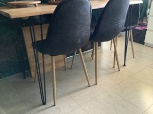 VEVOR Hairpin Legs Tischbeine Haarnadelbeine 4 Stücke 76,2 cm Kohlenstoffstahl Kunden-Foto 3
