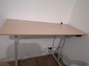 Schreibtisch 60×110 cm Höhenverstellbarer Schreibtisch Elektrisch, Memory- und Anti-Kollisionsschutz, 70 kg Tragkraft Kunden-Foto 7