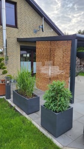 Bambus Rollo 100x170cm (Breite x Höhe) Sichtschutz und Sonnenschutz Jalousie Vorhang für Fenster, Tür, Balkon und Garten | Bambusrollo aus Schilfrohr Kunden-Foto 1