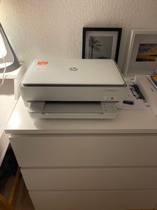 HP ENVY 6022e Wireless All-in-One Farbe Drucker, Instant Ink; Kopierer, Scanner, Thermal Inkjet, Farbdruck, 4800 x 1200 DPI, A4, Direktdruck, Weiß Kunden-Foto 1