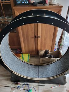 VEVOR Koleso pre mačky 1320x340x1415mm Koleso pre mačky vyrobené z brezovej a topoľovej preglejky Koleso pre mačky Nízka hlučnosť Odnímateľná vnútorná podložka Koleso pre mačky Vhodné pre mačky s hmotnosťou od 8 kg do 14 kg Fotografia od zákazníka č. 7