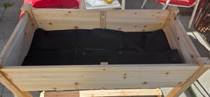 GOPLUS Hochbeet mit Rollen aus Holz, Gartenbeet mit Ablage & Abflusslöchern, Pflanzbeet Tragkraft 150 kg für Garten & Natur, 120 x 59 x 84 cm Kunden-Foto 1