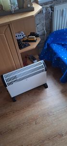 Konvektor Heizung mit Gebläse, (Turbo Lüfter) mobile Elektroheizung 2000 Watt 3 Heizstufen Thermostat, Konvektor, NEDIS von immer-saugut Kunden-Foto 1