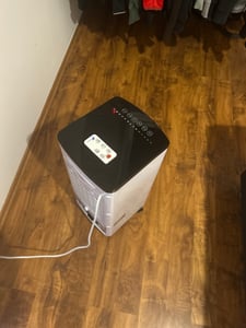 Climatiseur mobile JUNG LIFEAIR sans tuyau d'évacuation, climatiseur mobile 3-en-1, purificateur d'air, humidificateur, refroidissement par eau, jusqu'à 20 m², minuterie de 15,5 heures Photo du client 29